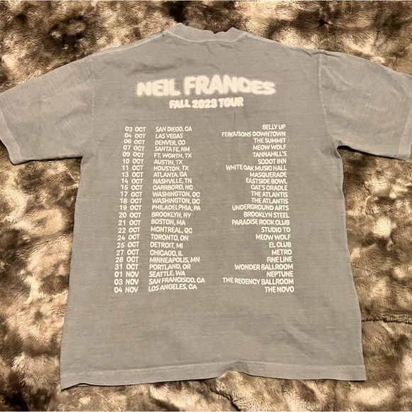 Other - Neil Frances It’s All A Bit Fuzzy Fall 2023 tour shirt, Size Medium